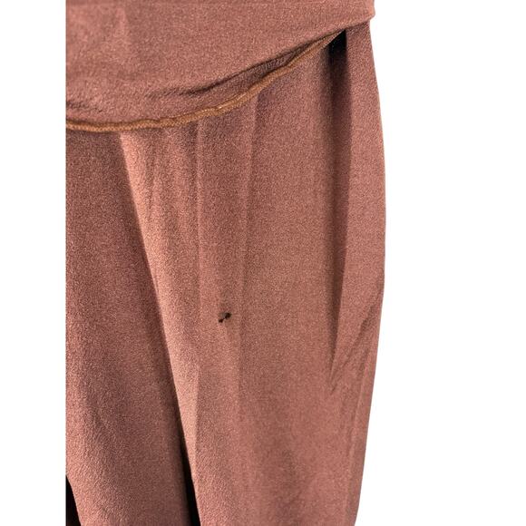 L'Academie Alma Maxi Dress Ruched Long Sleeve Formal Elegant Evening Brown Sz XS - Picture 10 of 12